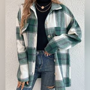 Dry Goods - Young Hearts Run Free XL Fleece Shacket